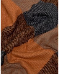 Женский светло-коричневый шарф в клетку от Vero Moda