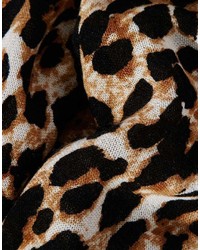 Женский светло-коричневый шарф с леопардовым принтом от Asos
