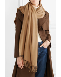 Женский светло-коричневый шарф от Johnstons of Elgin