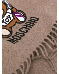 Мужской светло-коричневый шарф от Moschino