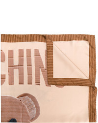 Женский светло-коричневый шарф от Moschino