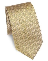 Светло-коричневый шелковый галстук