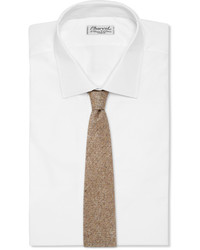 Мужской светло-коричневый шелковый плетеный галстук от Dunhill