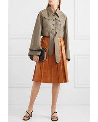 Женский светло-коричневый шерстяной бомбер от Rokh