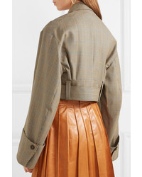 Женский светло-коричневый шерстяной бомбер от Rokh