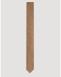 Мужской светло-коричневый шерстяной галстук от Asos