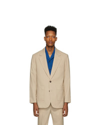 Мужской светло-коричневый шерстяной пиджак от 3.1 Phillip Lim