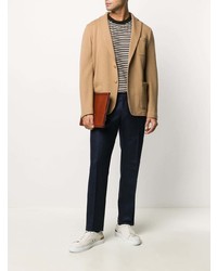 Мужской светло-коричневый шерстяной пиджак от Altea