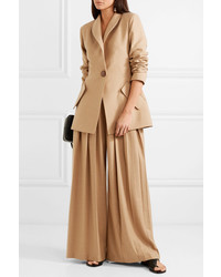 Женский светло-коричневый шерстяной пиджак от Materiel