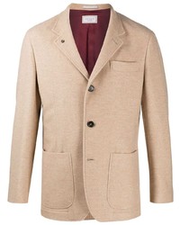 Мужской светло-коричневый шерстяной пиджак от Brunello Cucinelli