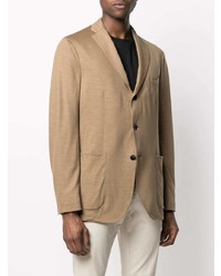 Мужской светло-коричневый шерстяной пиджак от Boglioli