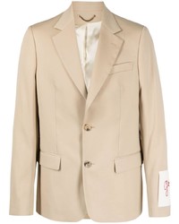 Мужской светло-коричневый шерстяной пиджак от Golden Goose