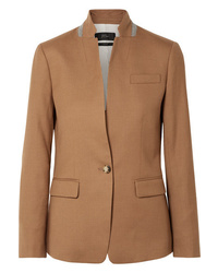 Женский светло-коричневый шерстяной пиджак от J.Crew