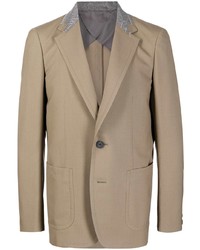 Мужской светло-коричневый шерстяной пиджак от Kolor