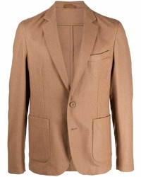 Мужской светло-коричневый шерстяной пиджак от Officine Generale
