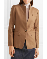 Женский светло-коричневый шерстяной пиджак от J.Crew