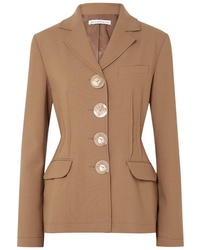 Женский светло-коричневый шерстяной пиджак от Rejina Pyo