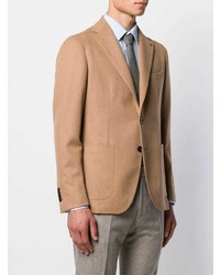 Мужской светло-коричневый шерстяной пиджак от Tagliatore