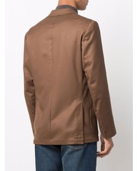 Мужской светло-коричневый шерстяной пиджак от D4.0