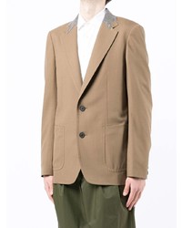 Мужской светло-коричневый шерстяной пиджак от Kolor