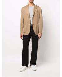 Мужской светло-коричневый шерстяной пиджак от Boglioli