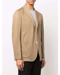 Мужской светло-коричневый шерстяной пиджак от Boglioli