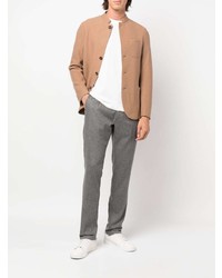 Мужской светло-коричневый шерстяной пиджак от Eleventy