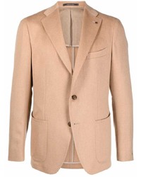 Мужской светло-коричневый шерстяной пиджак от Tagliatore