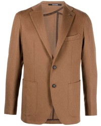 Мужской светло-коричневый шерстяной пиджак от Tagliatore