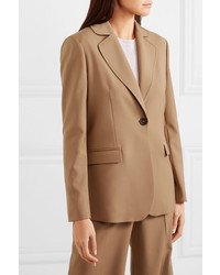 Женский светло-коричневый шерстяной пиджак от ALEXACHUNG