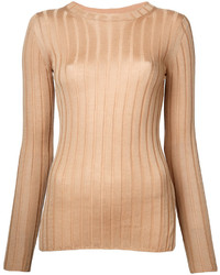 Женский светло-коричневый шерстяной свитер от CITYSHOP