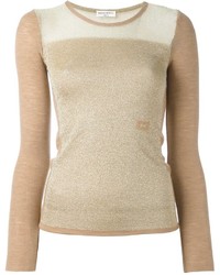 Женский светло-коричневый шерстяной свитер от Sonia Rykiel