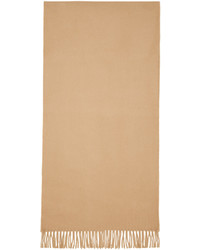 Мужской светло-коричневый шерстяной шарф от A.P.C.