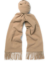 Мужской светло-коричневый шерстяной шарф от Acne Studios