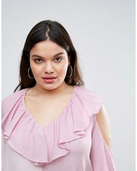 Светло-фиолетовая блузка с рюшами от Asos