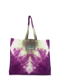 Светло-фиолетовая большая сумка из плотной ткани
