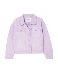 Женская светло-фиолетовая джинсовая куртка от PushBUTTON