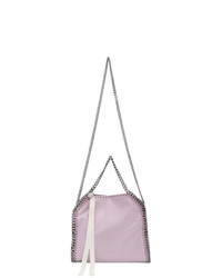 Светло-фиолетовая замшевая большая сумка от Stella McCartney