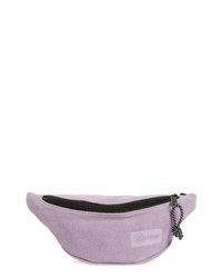 Светло-фиолетовая замшевая поясная сумка