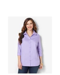 Светло-фиолетовая классическая рубашка