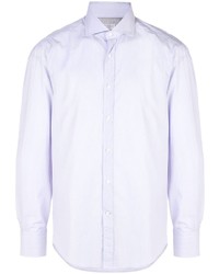 Мужская светло-фиолетовая классическая рубашка от Brunello Cucinelli