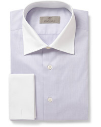 Мужская светло-фиолетовая классическая рубашка от Canali