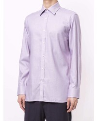 Мужская светло-фиолетовая классическая рубашка от Gieves & Hawkes