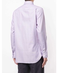 Мужская светло-фиолетовая классическая рубашка от Gieves & Hawkes