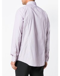 Мужская светло-фиолетовая классическая рубашка от Massimo Alba