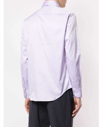 Мужская светло-фиолетовая классическая рубашка от Giorgio Armani