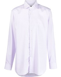 Мужская светло-фиолетовая классическая рубашка от Corneliani