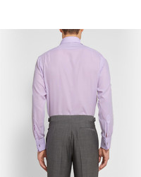 Мужская светло-фиолетовая классическая рубашка