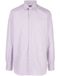Мужская светло-фиолетовая классическая рубашка от Ermenegildo Zegna