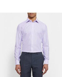 Мужская светло-фиолетовая классическая рубашка от Richard James